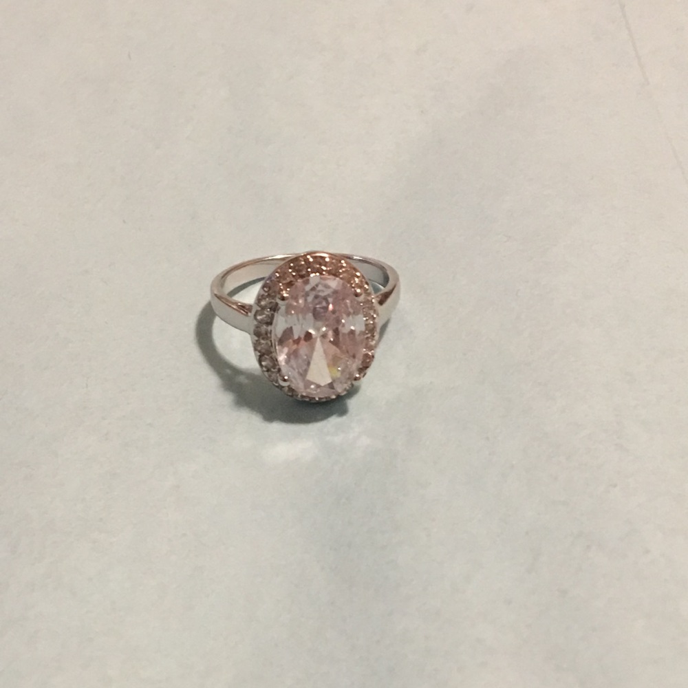 White sapphire ring